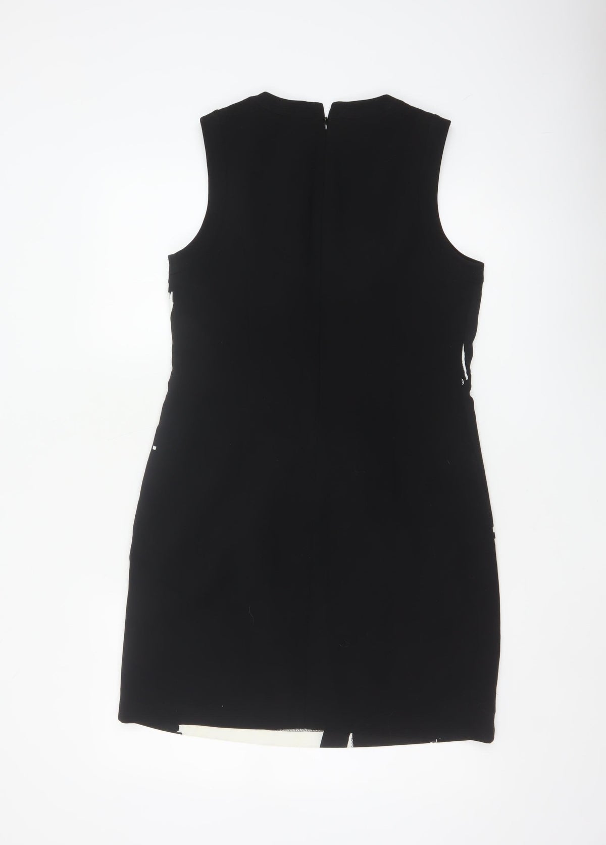 Banana Republic Women Black White UK 8 Sleeveless Sheath Dress