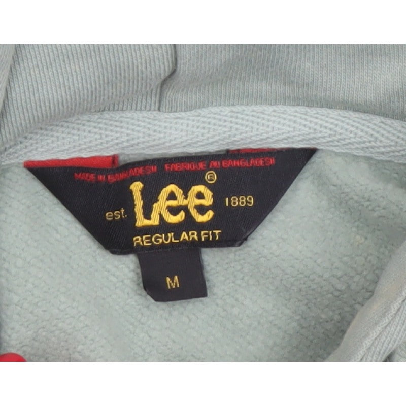Lee Unisex Adults Green M Regular Fit Logo Pullover Hoodie
