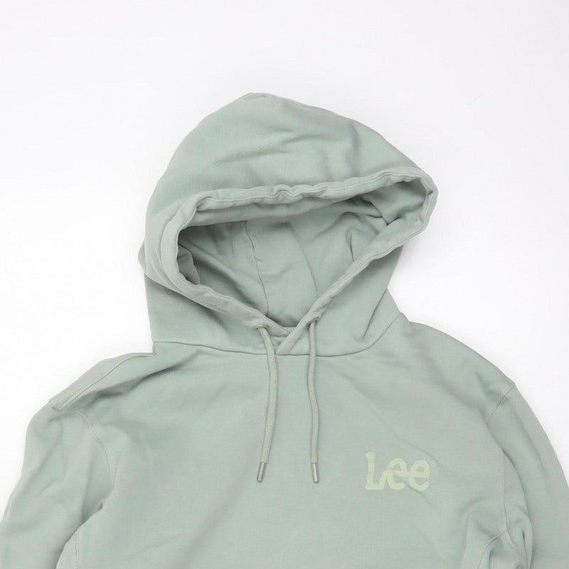 Lee Unisex Adults Green M Regular Fit Logo Pullover Hoodie