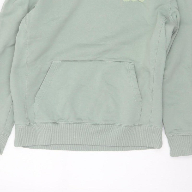 Lee Unisex Adults Green M Regular Fit Logo Pullover Hoodie