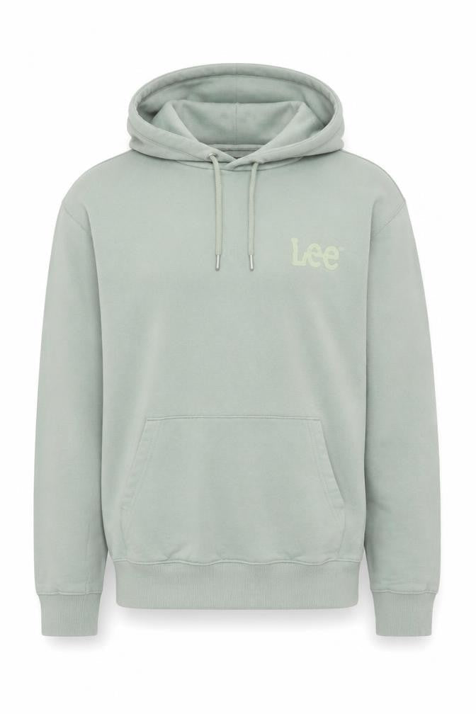 Lee Unisex Adults Green M Regular Fit Logo Pullover Hoodie