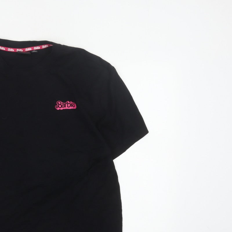 Barbie The Movie Unisex Adults Black XL Graphic Logo T-Shirt 2023