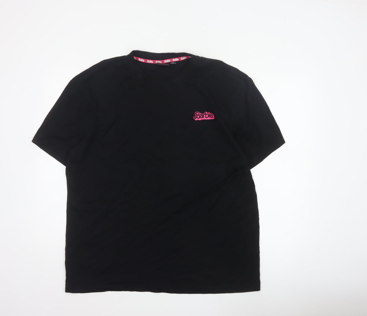 Barbie The Movie Unisex Adults Black XL Graphic Logo T-Shirt 2023