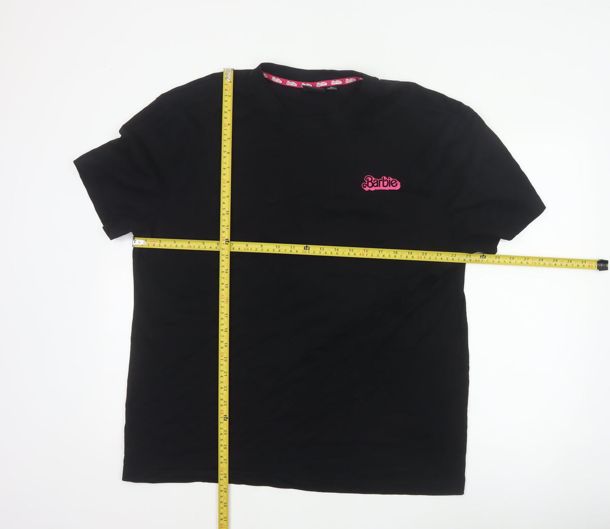 Barbie The Movie Unisex Adults Black XL Graphic Logo T-Shirt 2023