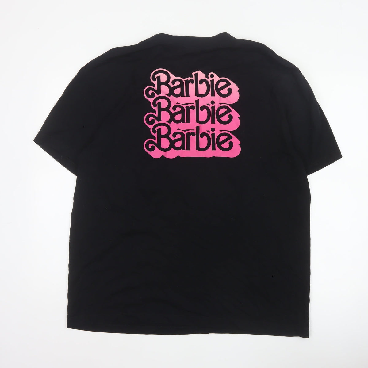 Barbie The Movie Unisex Adults Black XL Graphic Logo T-Shirt 2023