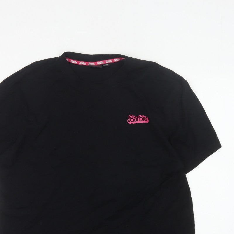 Barbie The Movie Unisex Adults Black XL Graphic Logo T-Shirt 2023