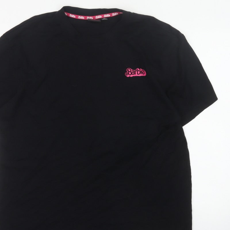 Barbie The Movie Unisex Adults Black XL Graphic Logo T-Shirt 2023