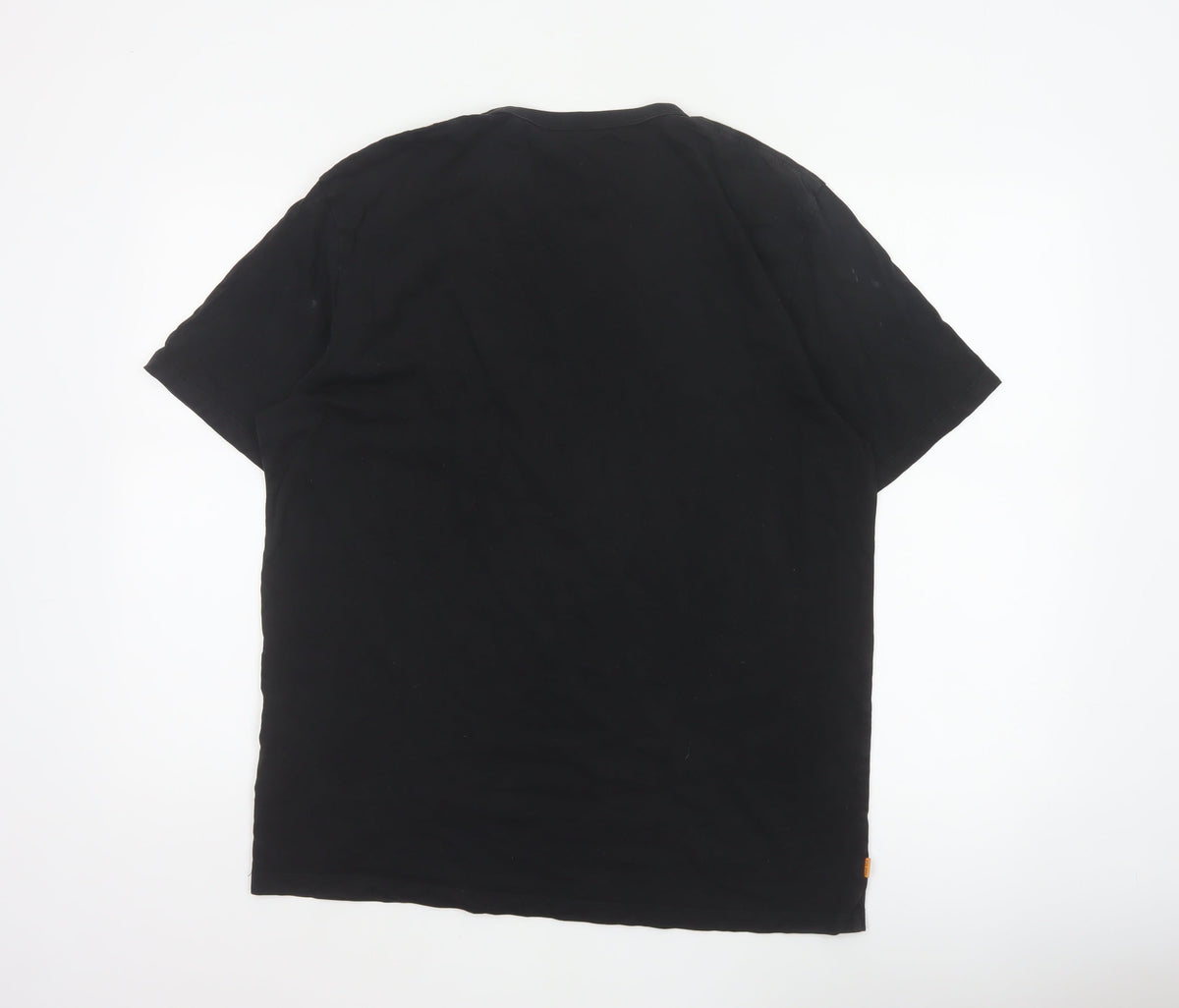 Timberland Men’s Black L Logo Graphic Print Crew Neck Cotton T-Shirt