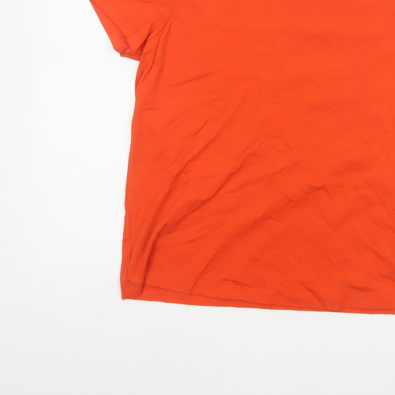 ASOS DESIGN Women Orange UK 10 Basic Crew Neck Short Sleeve T-Shirt