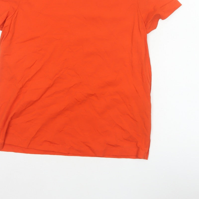 ASOS DESIGN Women Orange UK 10 Basic Crew Neck Short Sleeve T-Shirt