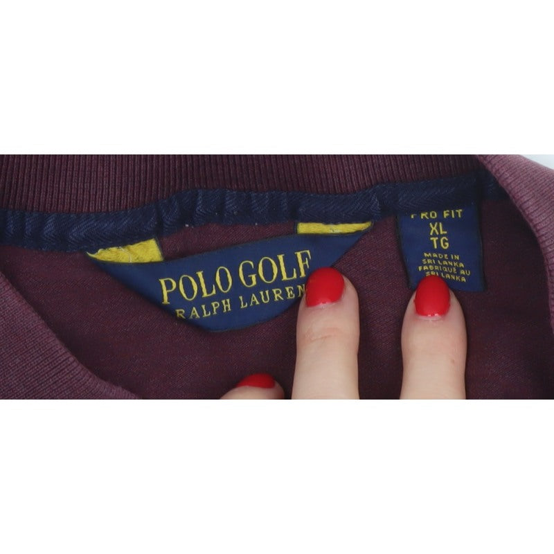 Polo Golf Ralph Lauren Men's Red XL Cotton Stretch Short Sleeve Polo