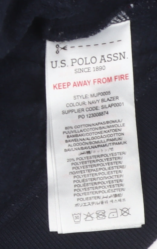 U.S. Polo Assn. Men’s Navy Blue M Pullover Logo Hoodie