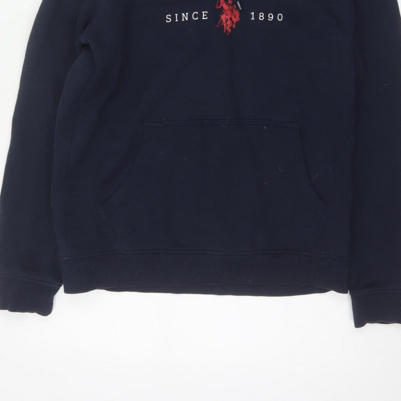 U.S. Polo Assn. Men’s Navy Blue M Pullover Logo Hoodie