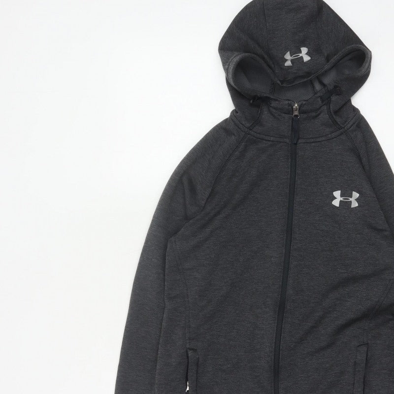 Under Armour Mens Grey S Full Zip ColdGear Hoodie
