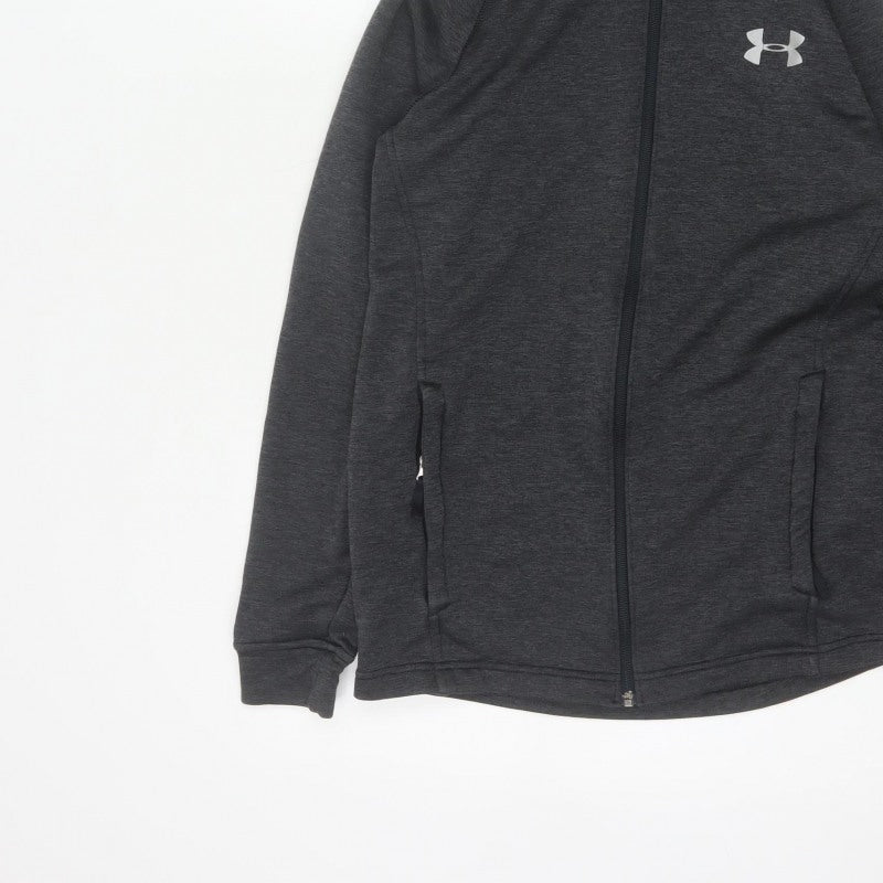 Under Armour Mens Grey S Full Zip ColdGear Hoodie