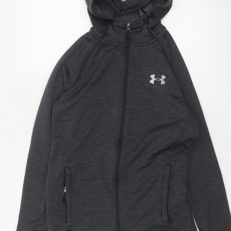 Under Armour Mens Grey S Full Zip ColdGear Hoodie