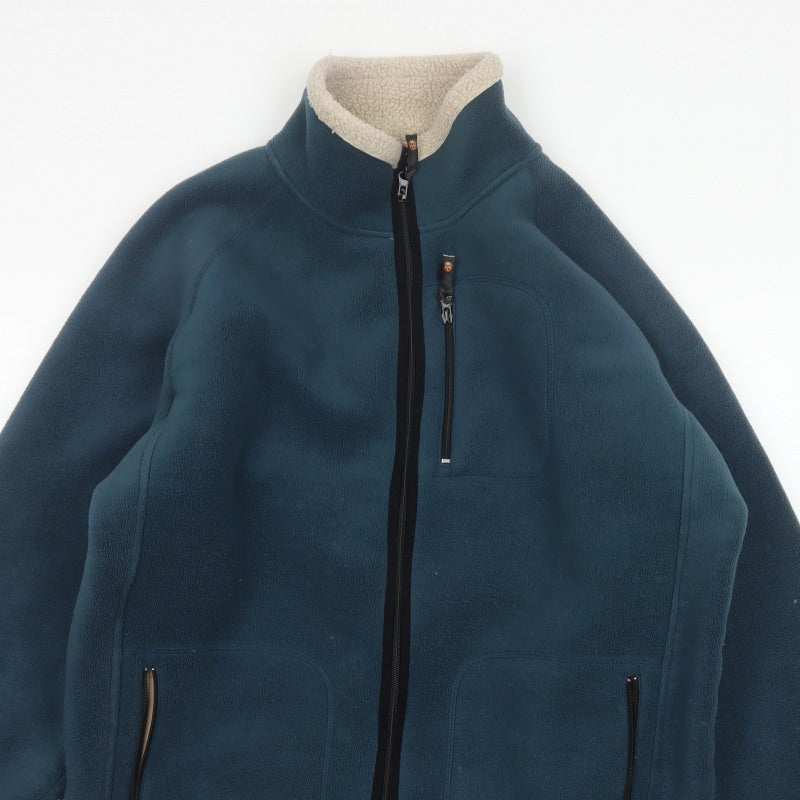 Snow Top Men’s Blue L Fleece Jacket Sherpa Lined Full Zip Ski