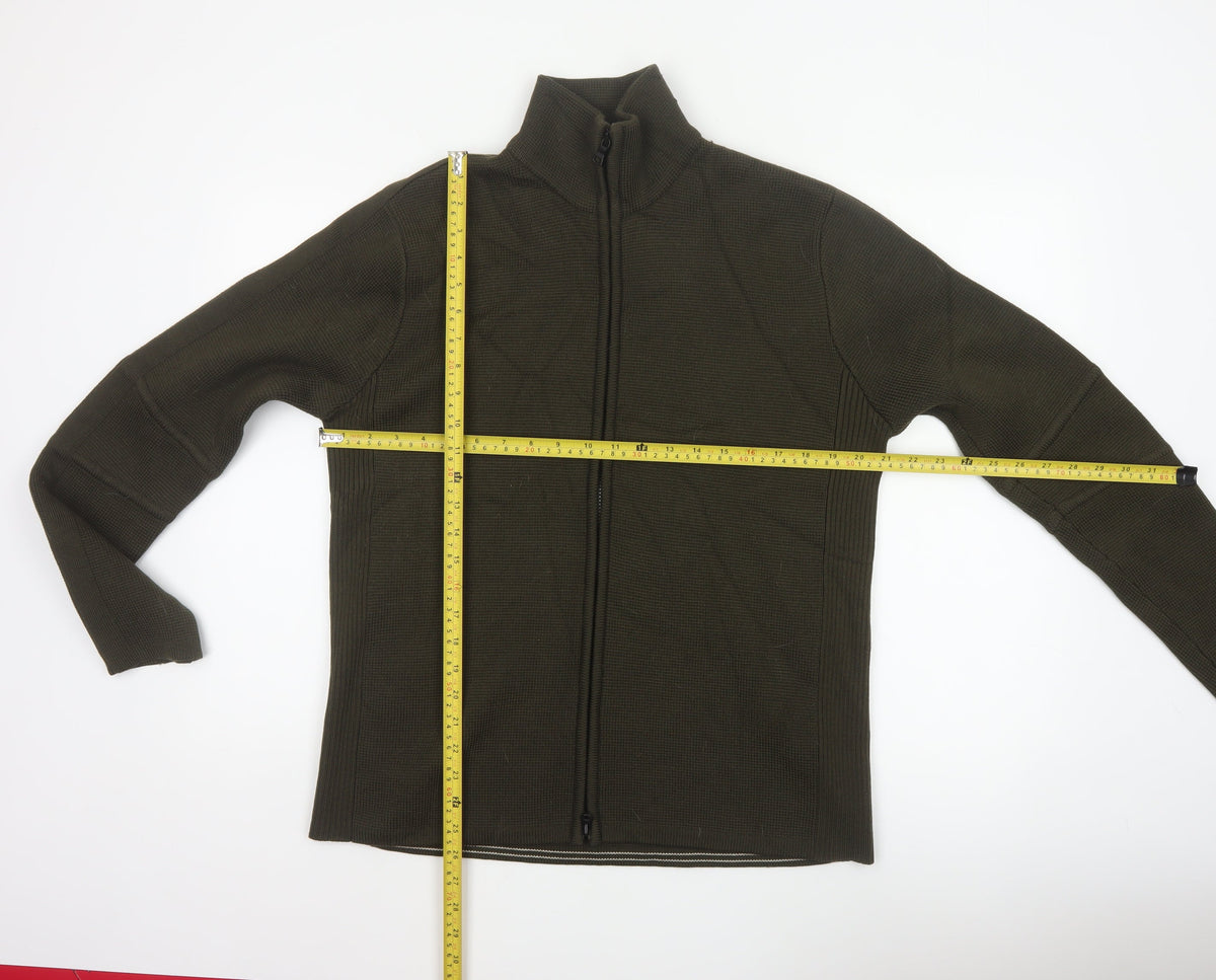 Banana Republic Men’s Green L Full Zip Merino Wool Jumper High Neck