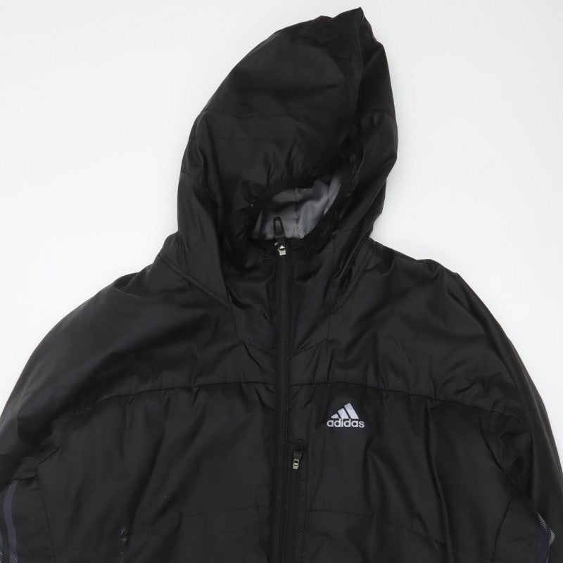 Adidas Men's Black S Hooded Puffer Ski Jacket Full Zip