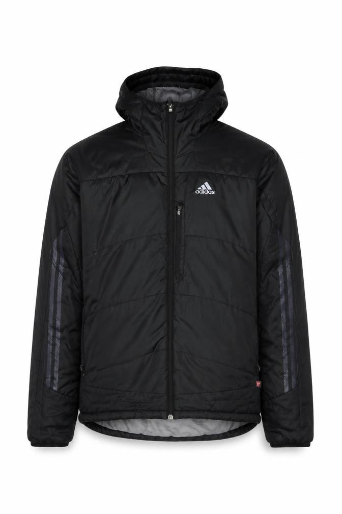 Adidas Men's Black S Hooded Puffer Ski Jacket Full Zip