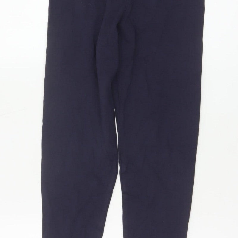 M&S Collection Women’s Blue Size 8 Cotton Stretch Jersey Leggings