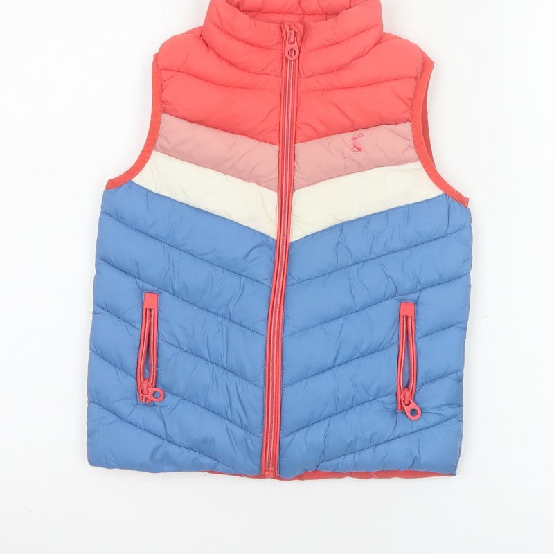 Joules Girls Multicoloured 5 Years Quilted Padded Showerproof Gilet