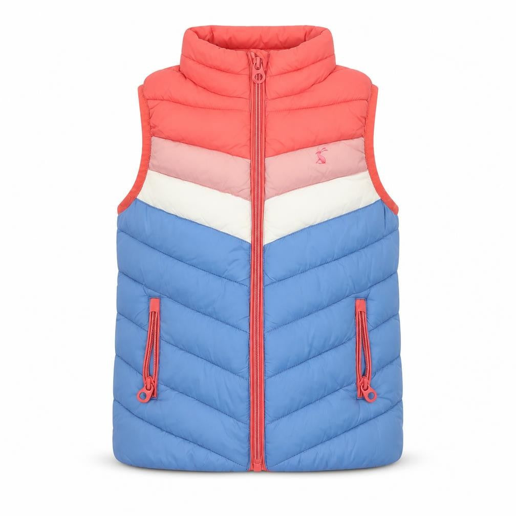 Joules Girls Multicoloured 5 Years Quilted Padded Showerproof Gilet