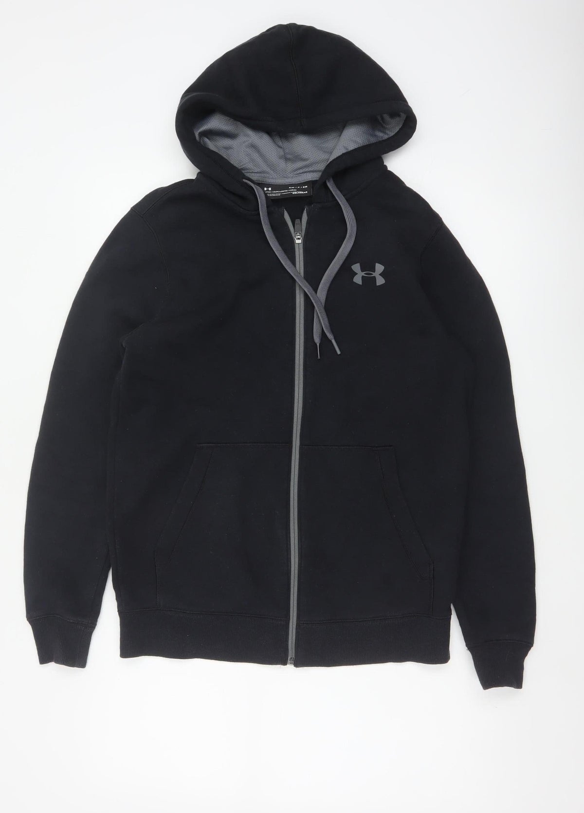 Under Armour Men’s Black S ColdGear Full Zip Hooded Fitted Hoodie