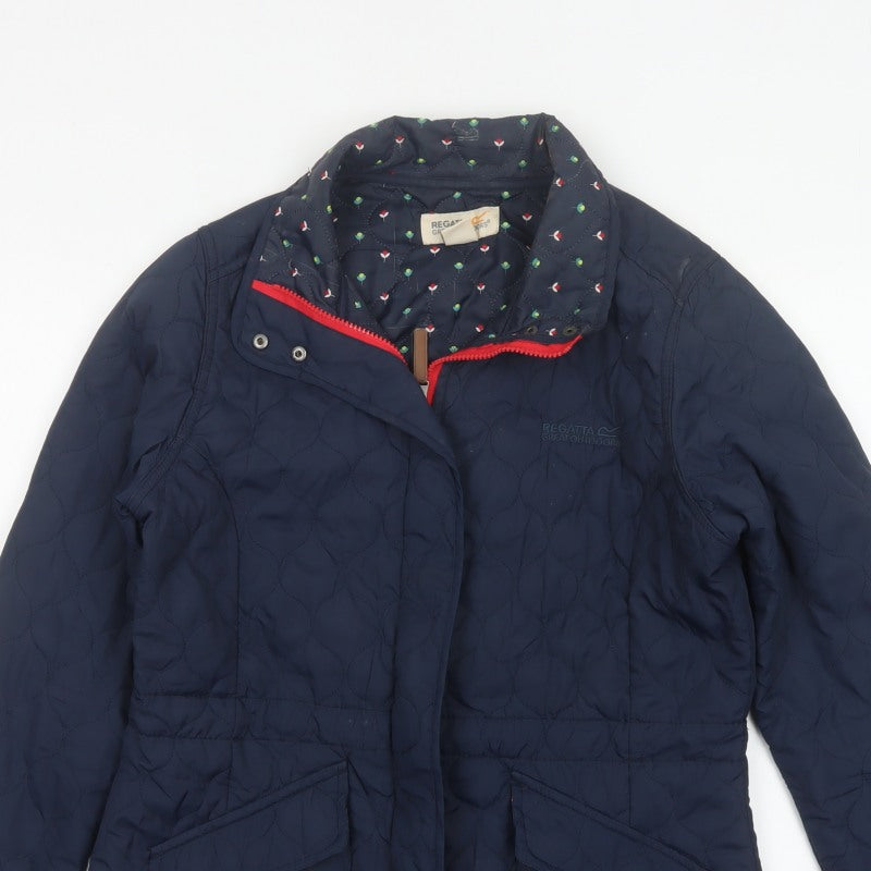 Regatta Women’s Navy UK 14 Quilted Padded Mid-Length Jacket