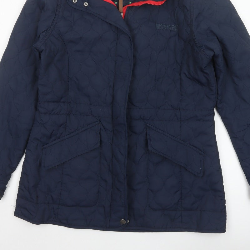 Regatta Women’s Navy UK 14 Quilted Padded Mid-Length Jacket