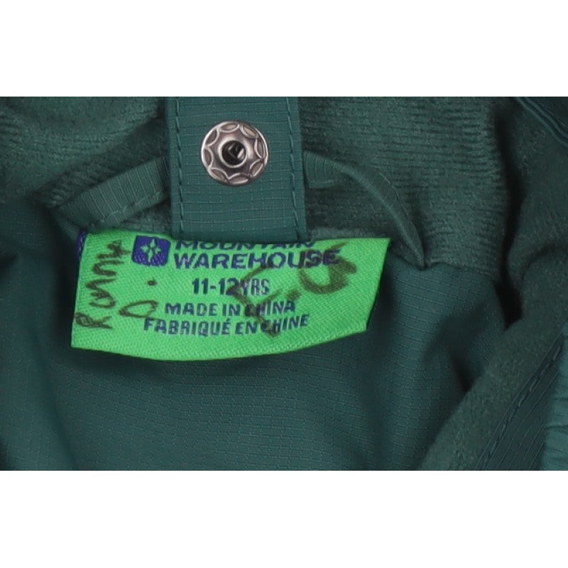 Additional view of Mountain Warehouse boys’ green 11-12 years ski jacket hooded colourblock
