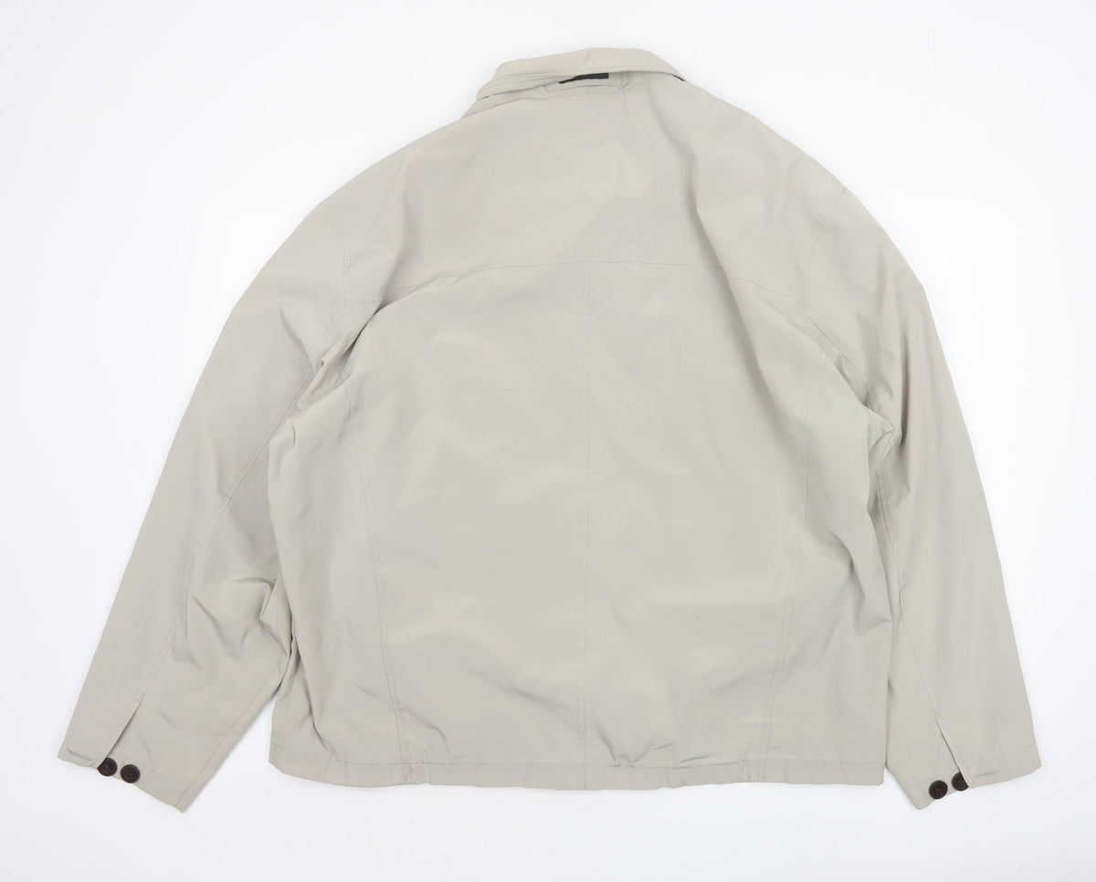 Claiborne Men’s Beige XL Full Zip Lined Basic Jacket