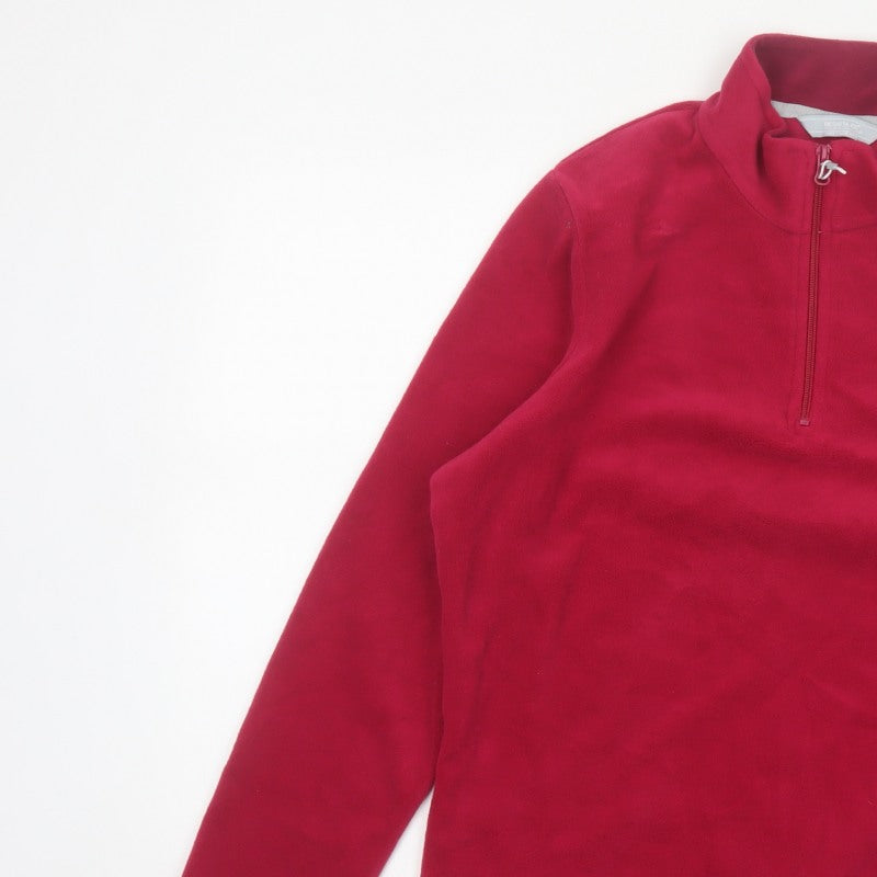Regatta Women's Red UK 16 1/4 Zip Fleece Pullover Sweatshirt