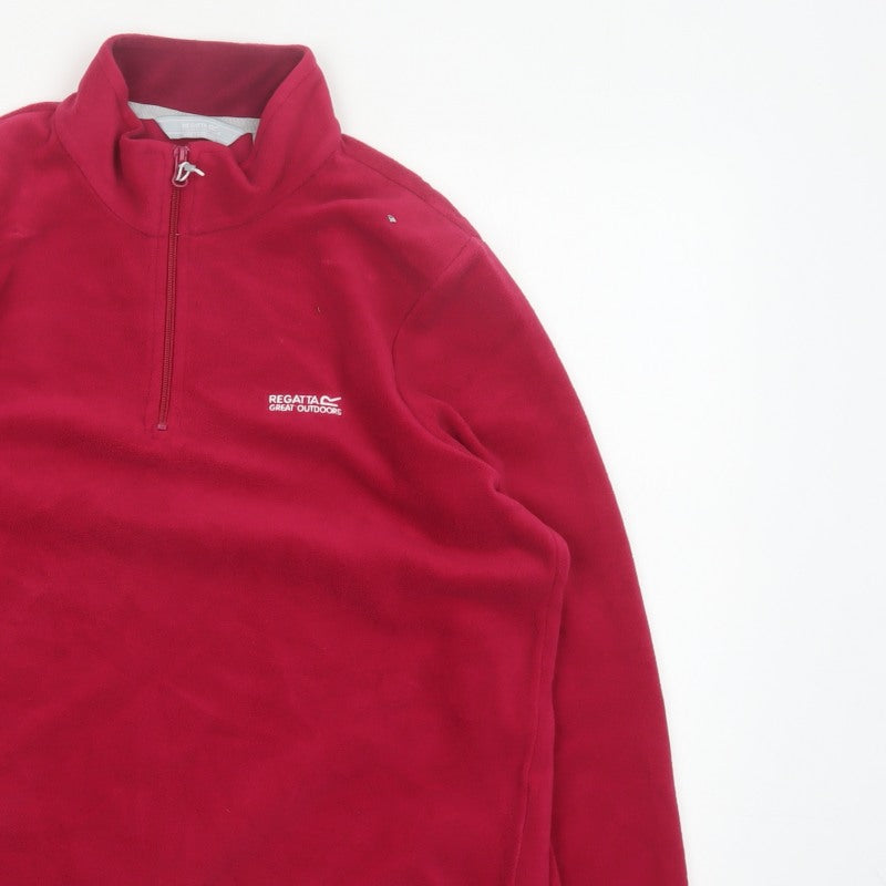Regatta Women's Red UK 16 1/4 Zip Fleece Pullover Sweatshirt