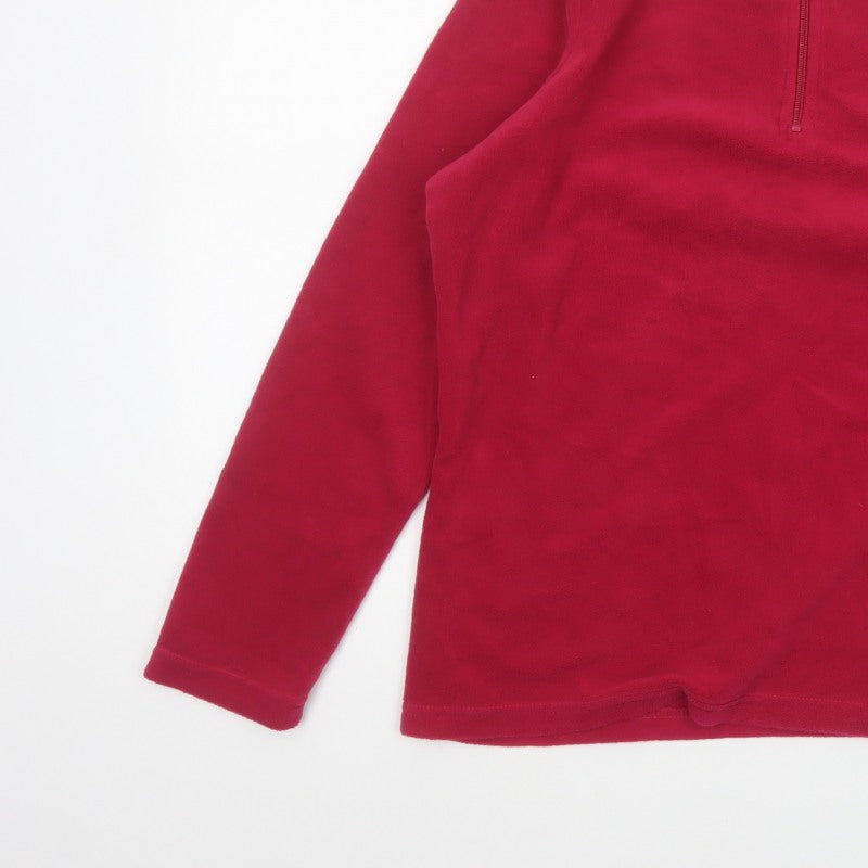 Regatta Women's Red UK 16 1/4 Zip Fleece Pullover Sweatshirt