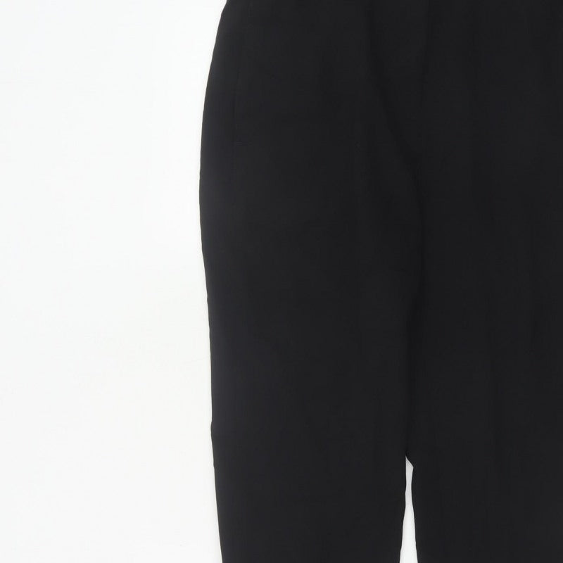 Marks and Spencer Women’s Black Size 10 Regular Tapered Dress Trousers