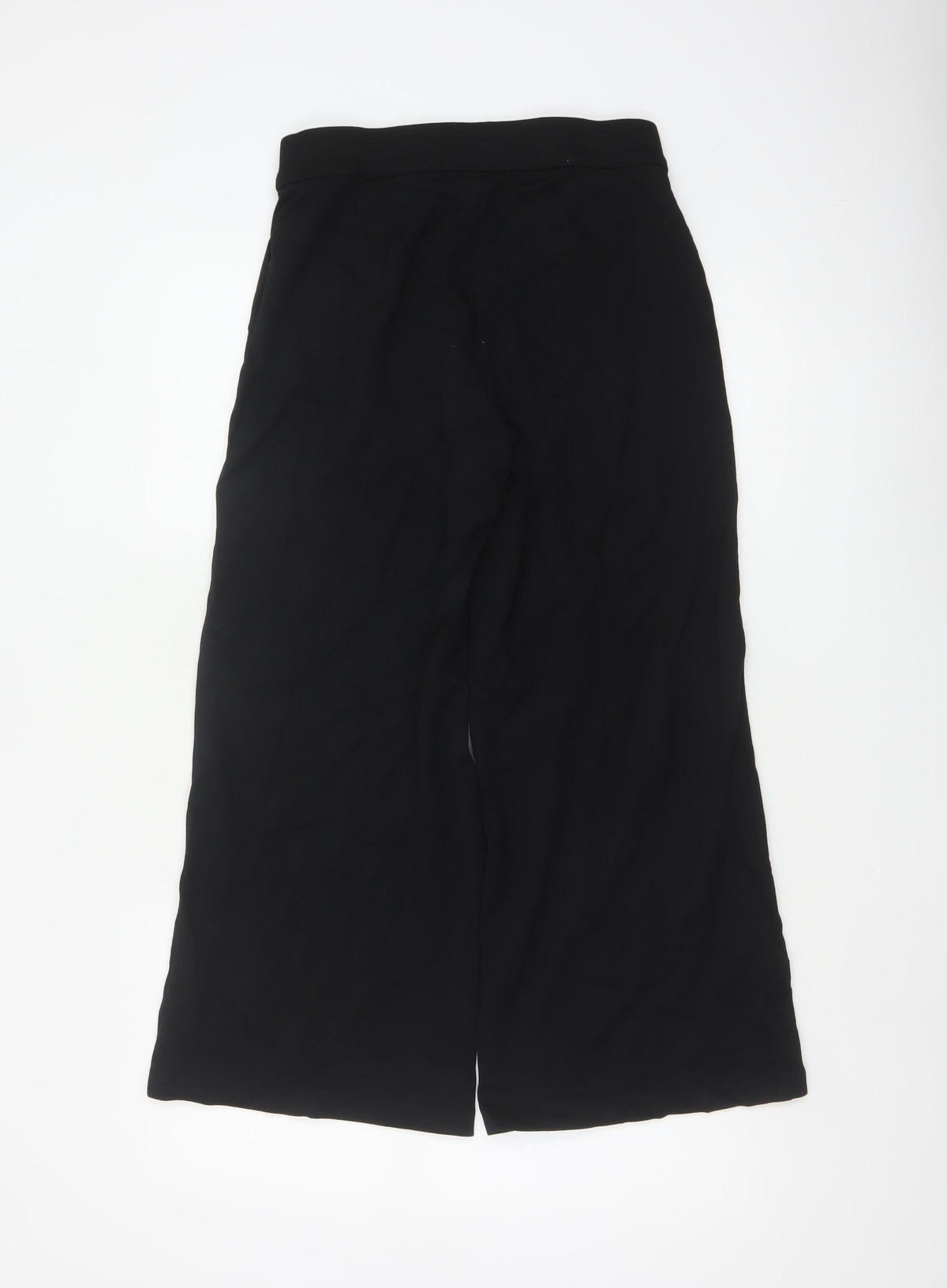 Marks & Spencer Women’s Black Size 10 Short Wide-Leg Trousers