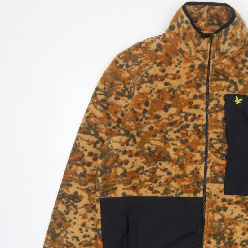 Lyle & Scott Men's Multicoloured Camo Fleece Jacket L Full Zip