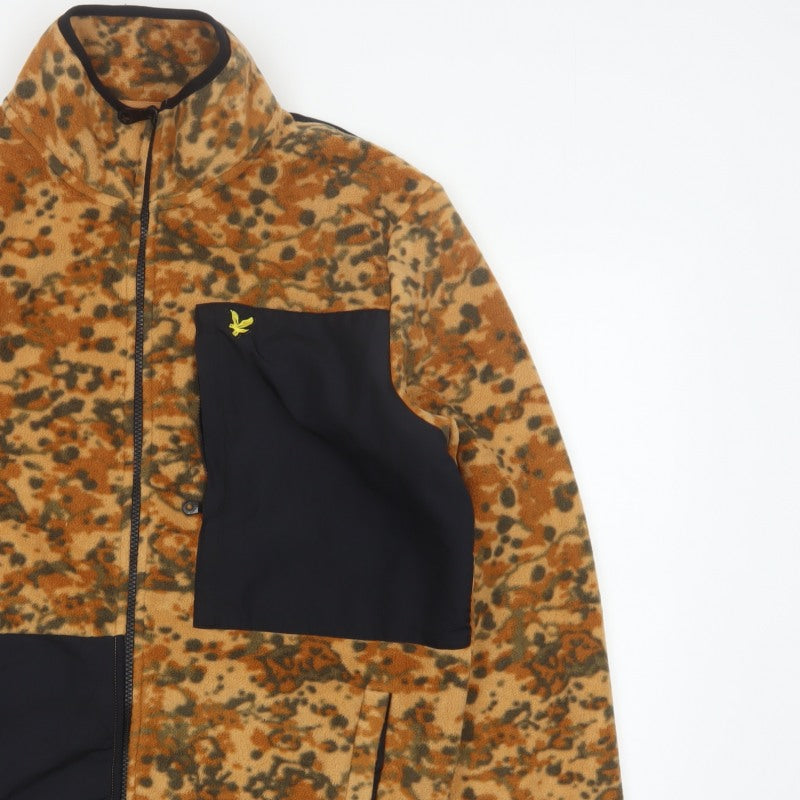 Lyle & Scott Men's Multicoloured Camo Fleece Jacket L Full Zip