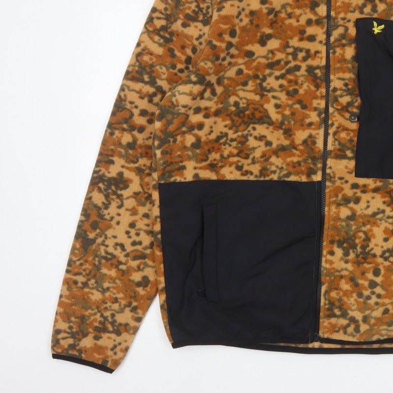 Lyle & Scott Men's Multicoloured Camo Fleece Jacket L Full Zip
