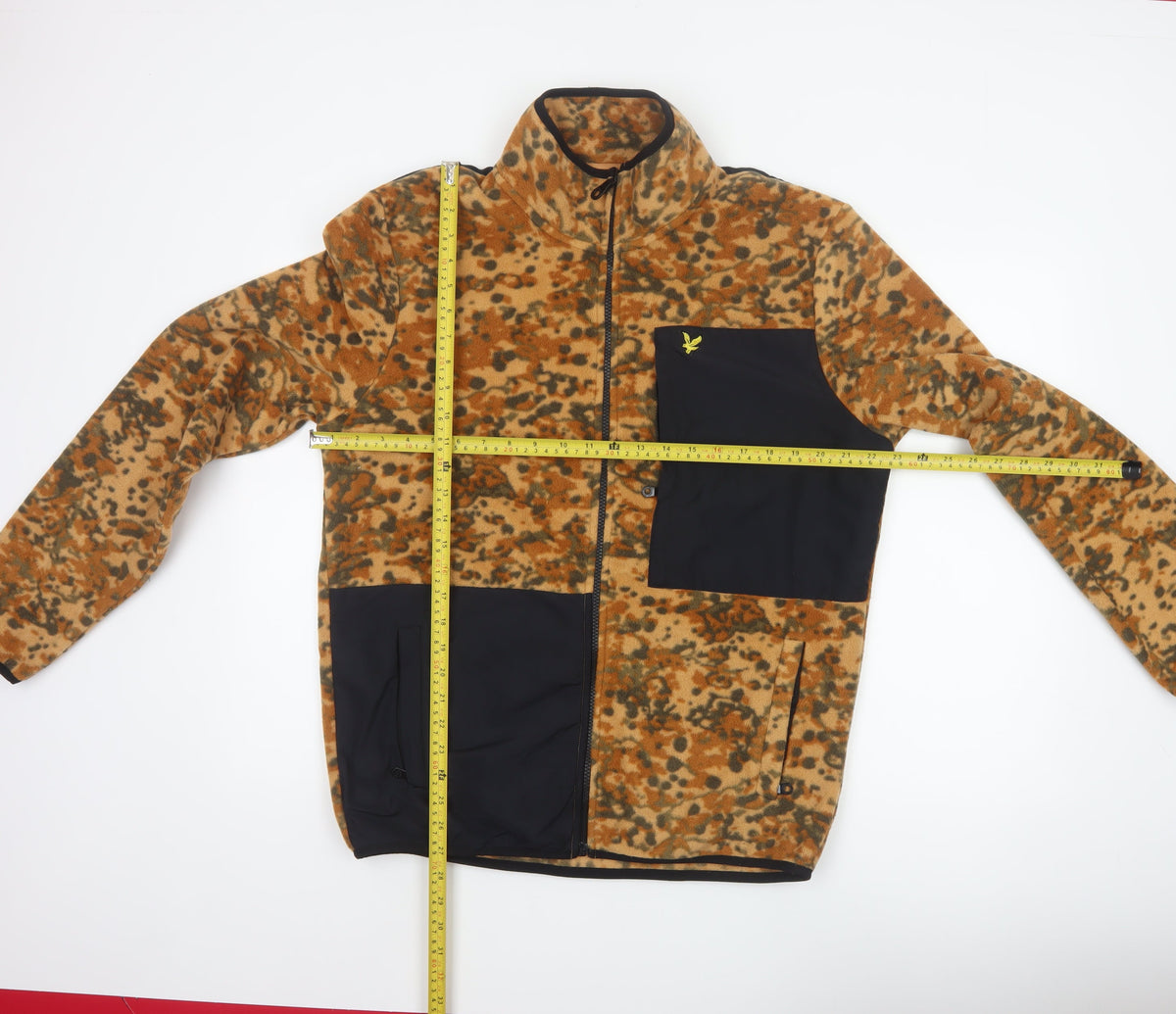 Lyle & Scott Men's Multicoloured Camo Fleece Jacket L Full Zip