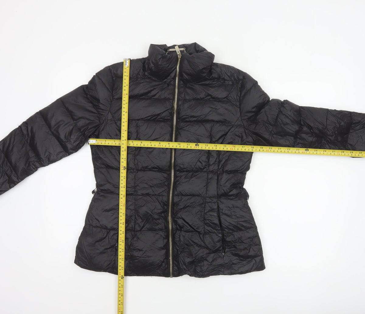 Ted Baker Women Black UK 10 Down Puffer Jacket Quilted Zipped