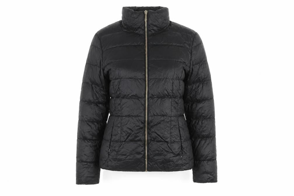Ted Baker Women Black UK 10 Down Puffer Jacket Quilted Zipped