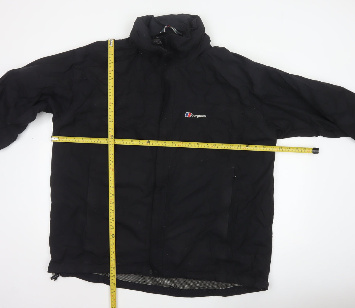 Berghaus Men's Black 3XL Hooded Nylon Waterproof Rain Jacket