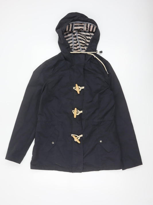 Fat Face Women’s Blue UK 10 Hooded Duffle Parka Jacket