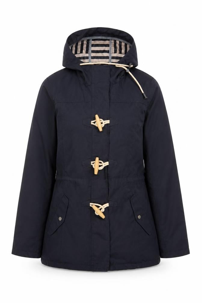 Fat Face Women’s Blue UK 10 Hooded Duffle Parka Jacket