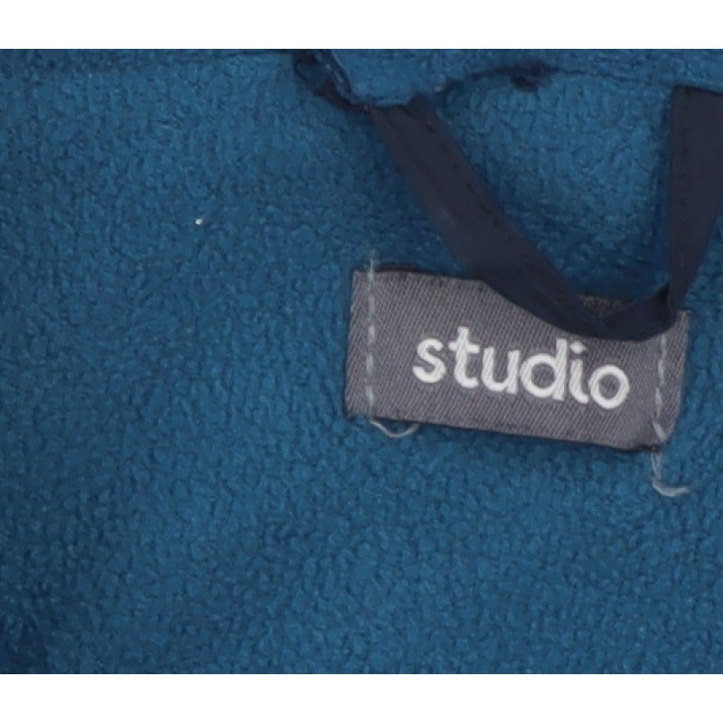 Additional view of Studio boys’ blue 7-8 years hooded puffer jacket quilted fleece lined
