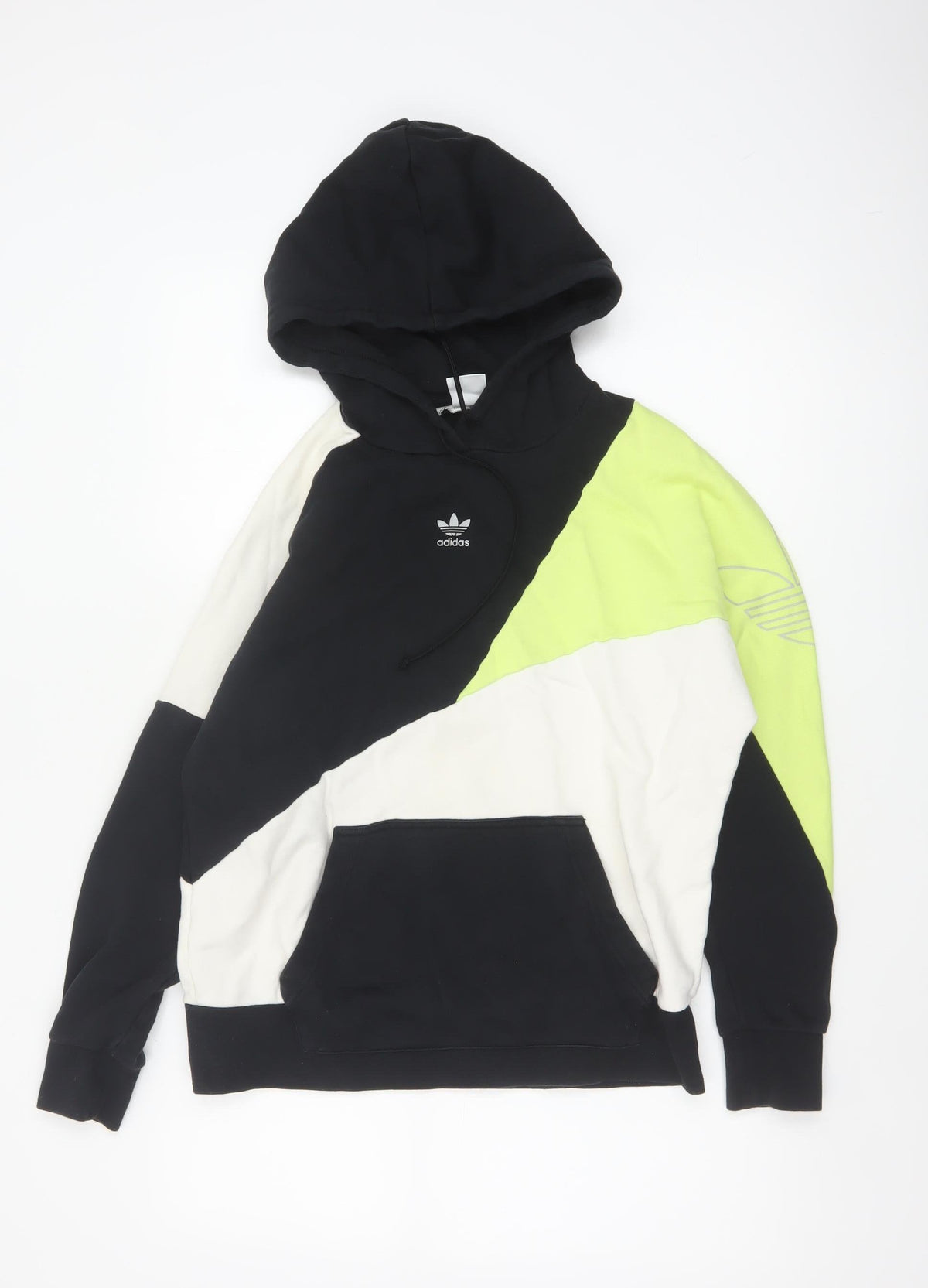 Adidas Originals Women’s Multicoloured UK 4 Colourblock Pullover Hoodie