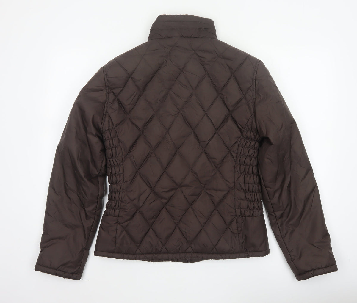 George Women’s Brown UK 12 Quilted Padded Zip Jacket