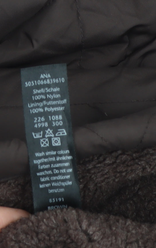 George Women’s Brown UK 12 Quilted Padded Zip Jacket